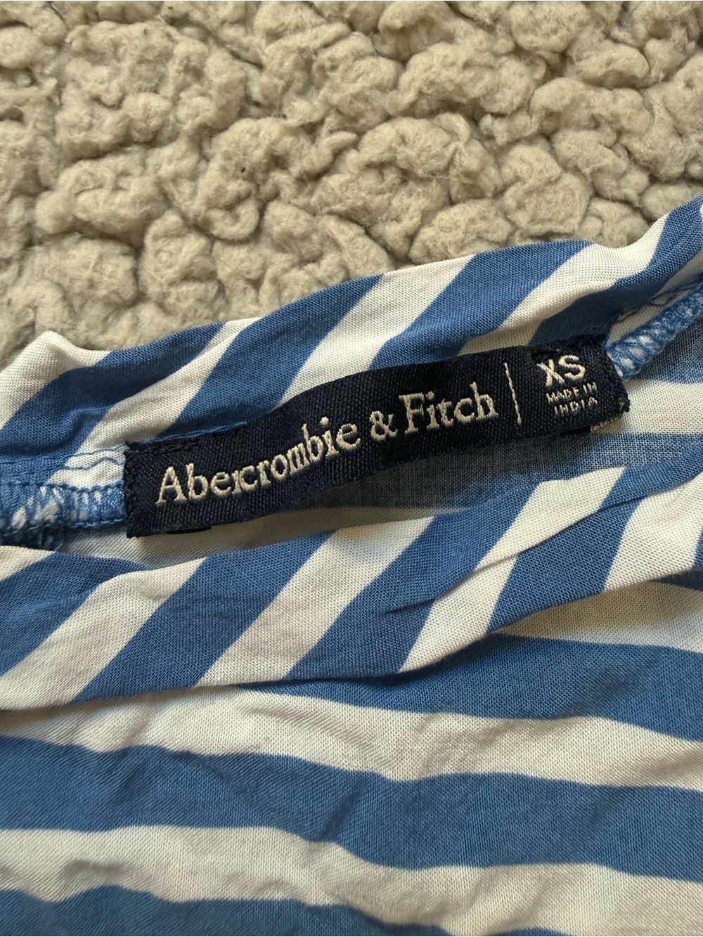 Abercrombie & Fitch Button Back striped Dolman Tee - Picture 3 of 4